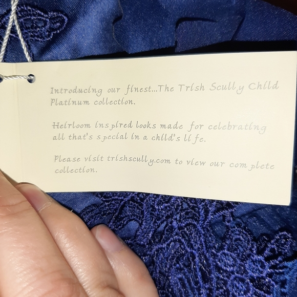 🩷HOST PICK!🩷 🆕️ Trish Scully Child Boutique Navy Formal Dress 6-12 Months - Picture 9 of 9